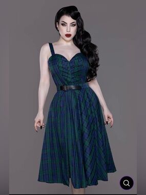 Leprechaun dress + removable skirt with faux leather belt